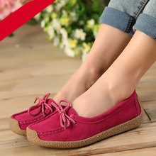 High Quality Genuine Leather Boat Shoes Round Toe Sandal Shoes Casual Loafers Shoes Shallow Mouth Flats