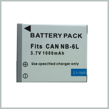 Brand  1000mAh NB-6L NB 6L Rechargeble Li-ion 18650 battery for Canon D10 SD770 SD980 SD1200 IS NB6L camera Accessories & Parts