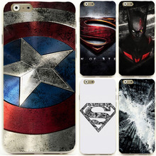 Hot Sale Captain America Superman Super Man Logo mobile cell phone case for apple iphone 6 4.7″ 5.5″ plus