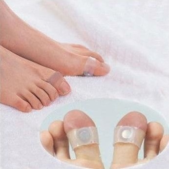 1pair Hot Guaranteed 100 New Original Magnetic Silicon Foot Massage Toe Ring Weight Loss Slimming Easy