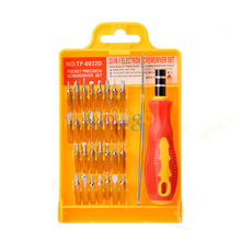 32 in 1 set Micro Pocket Precision Screwdriver Kit Magnetic Screwdriver cell phone tool repair box