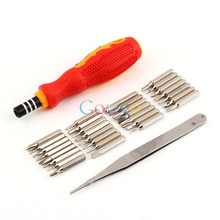 32 in 1 set Micro Pocket Precision Screwdriver Kit Magnetic Screwdriver cell phone tool repair box