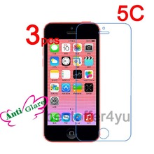 3pcs/lot Matte Anti-glare Screen Protector Guard Cover For iPhone 5C Protective Film + 3pcs Cleaning Cloth + Tracking