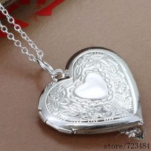 925 sterling silver Necklace 925 silver fashion jewelry pendant Heart pattern /fgtanyaa bquakiba #335