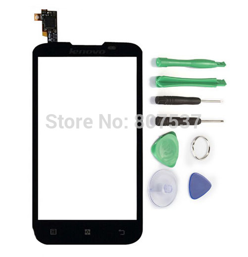Original Black For Lenovo A800 Glass LCD Touch Screen Panel Digitizer Free shipping Tools Replacement Parts