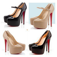 New Women’s Fashion Sexy Red Bottom Platform 14cm Stiletto High Heels Shoes Party Pumps wedding party red bottom high heels