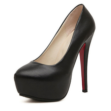 New Women s Fashion Sexy Red Bottom Platform 14cm Stiletto High Heels Shoes Party Pumps wedding
