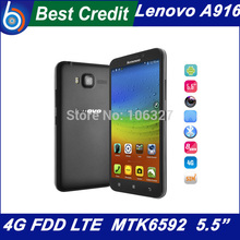 Original 4G FDD LTE Phone Lenovo A916 Android 4.4 Octa Core 1.4GHz Dual Sim 5.5 inch HD 13.0MP Smartphone /Eva
