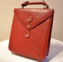 College of wind Korean retro fashionista backpack 2014 new schoolbag British PU bag of mail