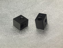 3D printer accessory DIY Aluminium heater block for E3D HotEnd black oxide finish top quality free shipping
