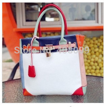 2014 hot sell bag new designer quality leather lock handbag women brand generous fromal business office