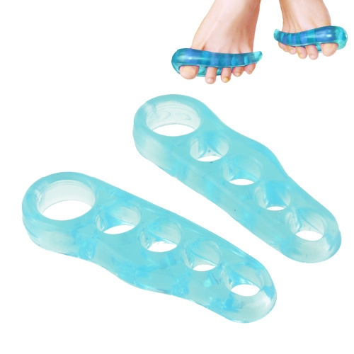 New Hot 1Pair Blue Gel Toes Straightener Alignment Seperator Yoga Stretcher Foot S Free shipping