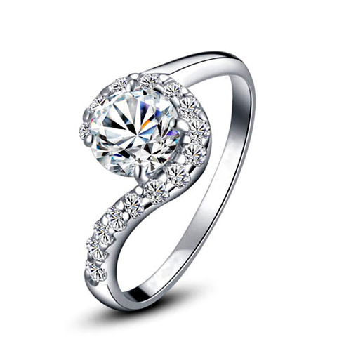 Sterling Silver 925 Jewelry Women Wedding Engagement Ring Brand Bijoux Sale aneis femininos anel casamento JZ5501