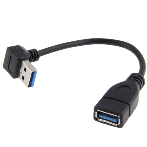 USB 3 0 Right Angle 90 degree Extension Cable Male to Female Adapter Cord Length 15cm