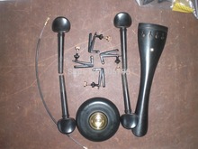 1 Set Black Jujube Cello Fitting including Pegs and tail piece fine tuner tail gut and