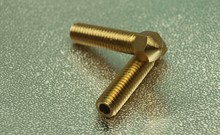 3D printer accessory/parts DIY all metal brass all-in-one nozzle 0.3/0.4 mm avaliable M6 threaded for 3mm fliament top quality