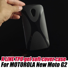 X styleTPU gel skin back cover soft case for MOTOROLA New Moto G2 G+1 XT1063 XT1068 XT1069+screen protector, free shipping