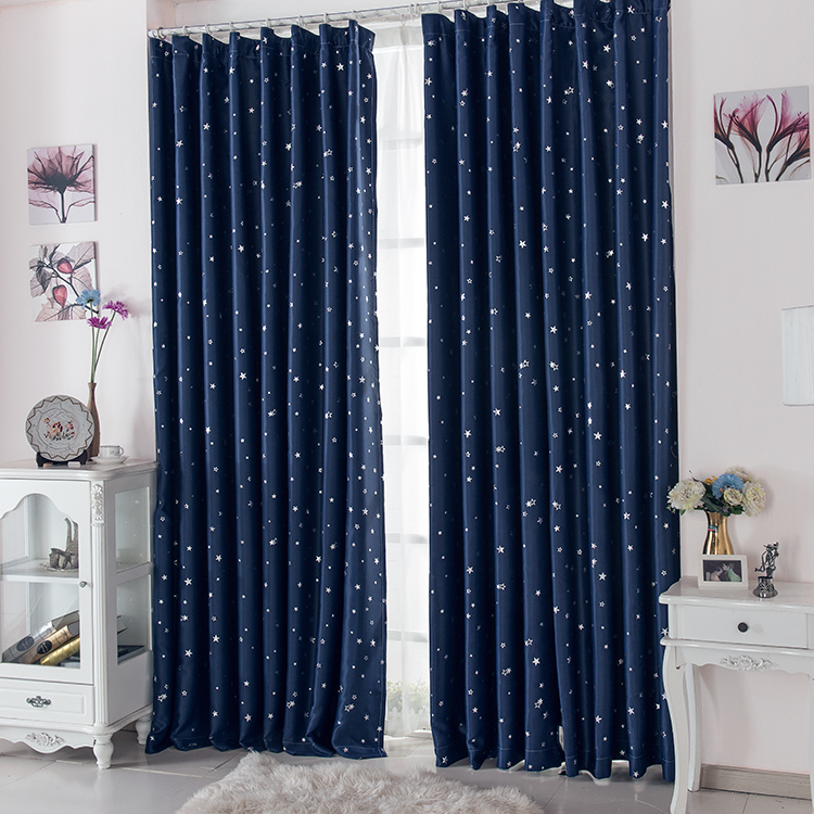 Star patterned curtains