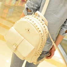 The bag 2014 new handbag new summer personality backpack Backpack Bag rivets Korean Students