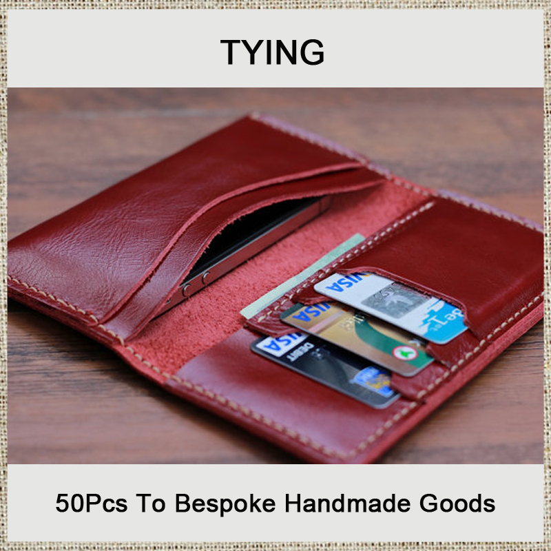 Thailand Best Craft Handmade Red Clutch Wallet Case for Iphone 5s Cover Women s Leather Wallets