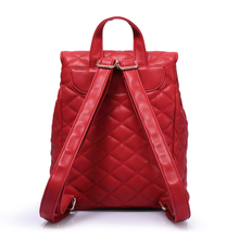 Channel bag lattice elegant all match punk lady PU leather backpack women travel bag women school