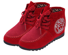 Free Shipping 2014 Hot Sale European And American Vintage Boots Ankle Boots Heels Pu Cotton Fabric