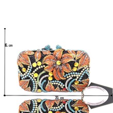 Evening luxury clutch purse Diamond Evening Bags Bling Classic Rhinestone flower Day Clutch For women Recommend for Everyone