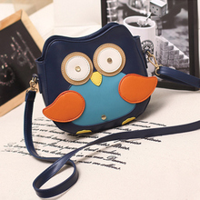 2014 new fashionista bags fashionable cartoon cute owl lady Mini Handbag Shoulder diagonal package