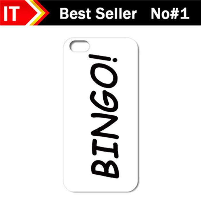 Nuevo BINGO texto en blanco caso de la cubierta dura para el iPhone 4 ...