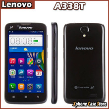 Original 4.5 inch Lenovo A338T Mobile Phone RAM 512MB+ROM 4GB Android 4.4 MTK6582 Quad Core 1.3GHz Phones Dual SIM GSM Network