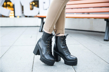  Free shipping New hot sale Fashion Women Ankle Boots High Heels Lace up Snow Boots