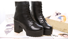  Free shipping New hot sale Fashion Women Ankle Boots High Heels Lace up Snow Boots