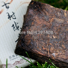 Yunnan puer tea Old Tea Tree Materials Pu er 250g Ripe Brick Tea Free shipping