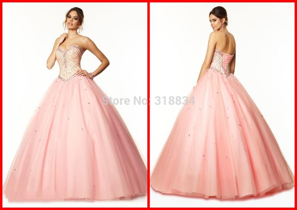 Hot Sale Sweet 16 f 97017 2015 Ball Gown Quinceanera Dresses With Shiny Crystals Corset Lace