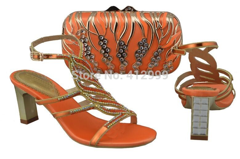 2014 new popular Italian shoes and matching bags set for wedding and party TSH1150 size 38