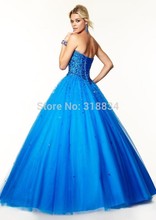 New Fashion Red Blue Tulle Ball Gown Quinceanera Dresses 2015 f 97042 Sweetheart Lace Up Backless