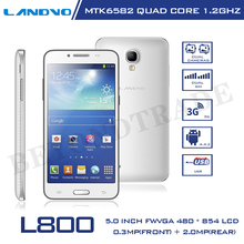 Original Landvo L800 Smartphone Andorid 4.2 MTK6582 Quad Core 4G ROM 5.0” Touch Screen 5.0MP Camera Dual SIM 3G Mobile Phone