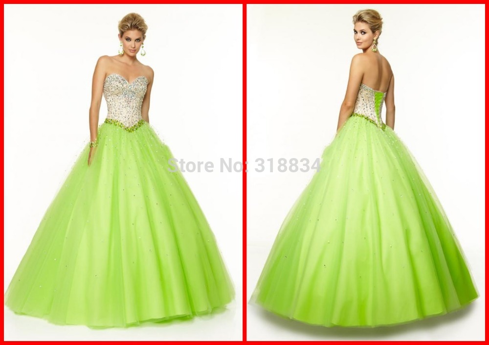 2015 Fashion Mint Green Tulle Ball Gown Quinceanera Dresses f 97048 With Sparkly Crystals Lace Up