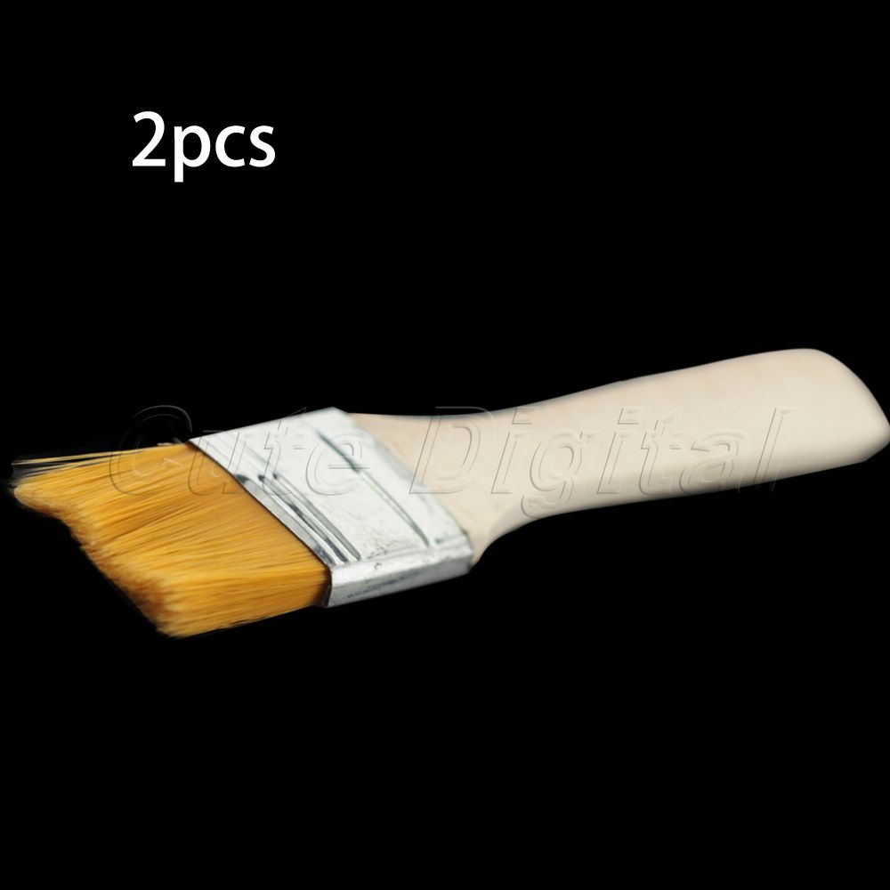 Promotion Natural Wooden Handle Brush Soft Bristle Brush for Painting Work Wholesale 2PCS Oil Painting Brush
