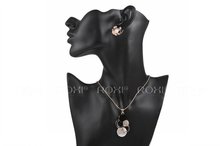 Roxi Super Stylish Jewelry High Quality Rose Gold Plated Filled Glowing Austrian Crystal Stud Lovely Women