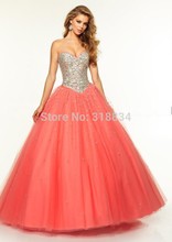 New Fashion 2015 Sparkly Crystals Tulle Quinceanera Dresses f 97107 Lace Up Ball Gown Design Fuchsia