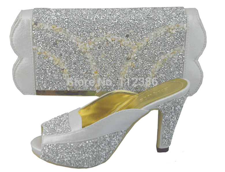 FREE SHIPPING New arrival fashion nice matching shoe and bag set TSH1166 size 38 to 43