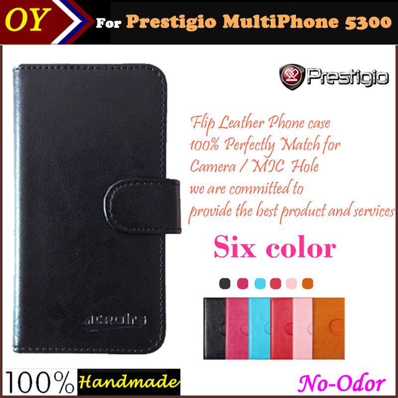 OYO Prestigio MultiPhone 5300 Duo Case 6 Colors Dedicated Customize Flip Leather Anti slid Smartphone Cover
