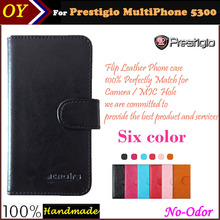 OYO!Prestigio MultiPhone 5300 Duo Case 6 Colors Dedicated Customize Flip Leather Anti-slid Smartphone Cover Case Card Wallet