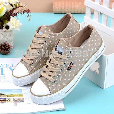 Floral breathable canvas shoes to help low student shoes casual shoes shoes free shipping