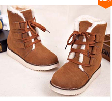 New 14 fashion artificial fur leather boots warm ankle women boots snow autumn boots winter women shoes woman #J1518312Q