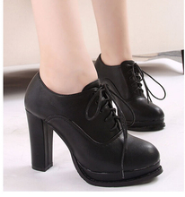 Free shipping 2014 new fashion ankle boots heels rough with the women boot 