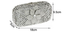  New 2014 fashion flower crystal women bags women handbags luxury chain evening free shipping
