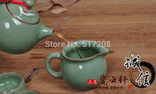 2014 newly listed novelty item fish design decoration handmade tea set porcelain tea pot Longquan celadon
