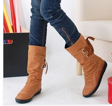 14 new Boots female boots in spring summer and autumn women’s autumn flat heel boots flat elevator single boots size